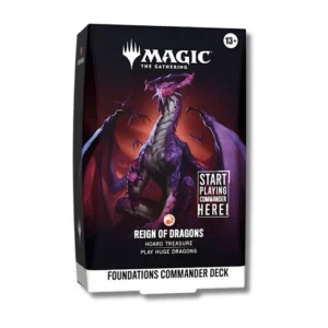 Magic: The Gathering - Foundations Commander Deck: Reign of Dragons (en Inglés)